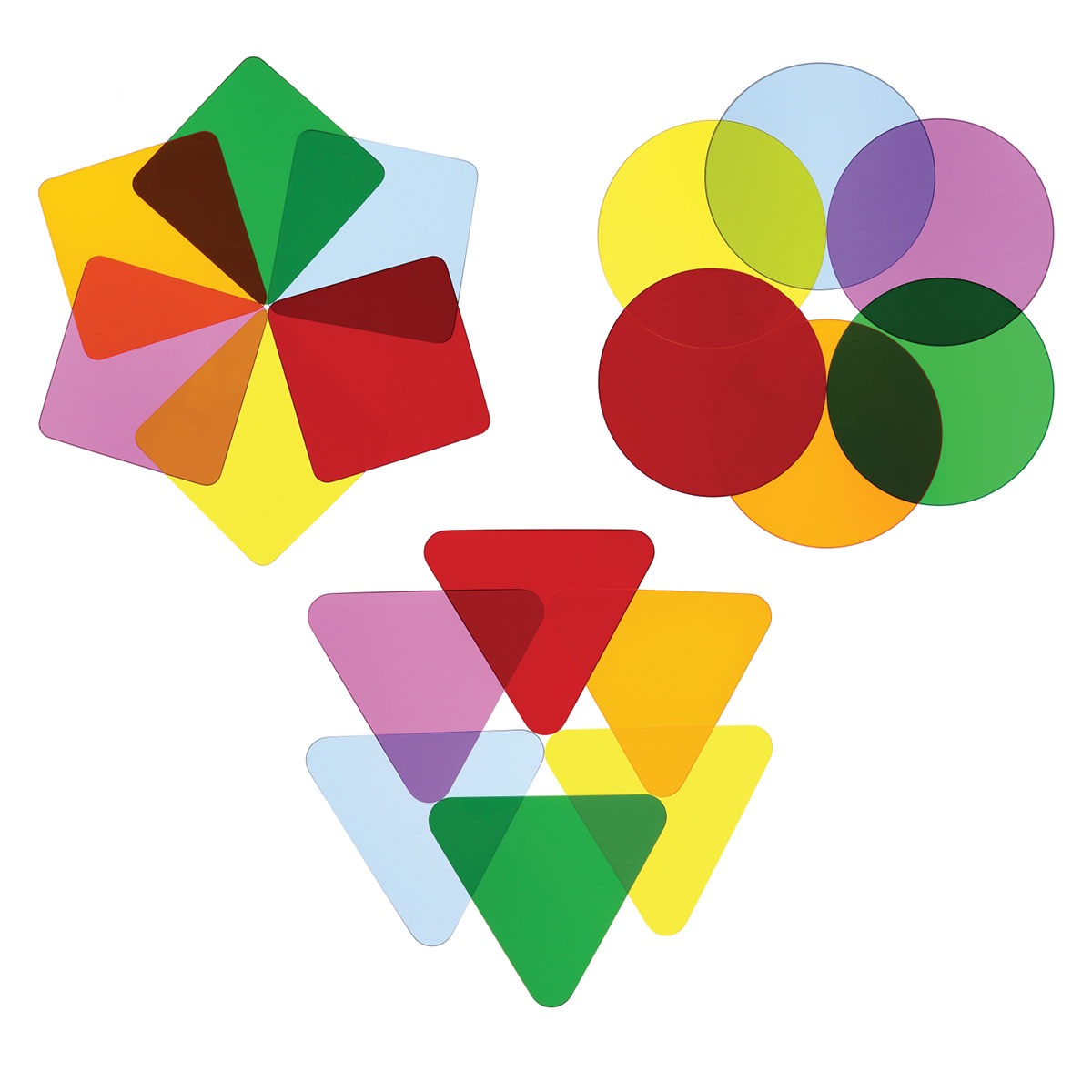 Color Wheel Variety Pack Three Shapes