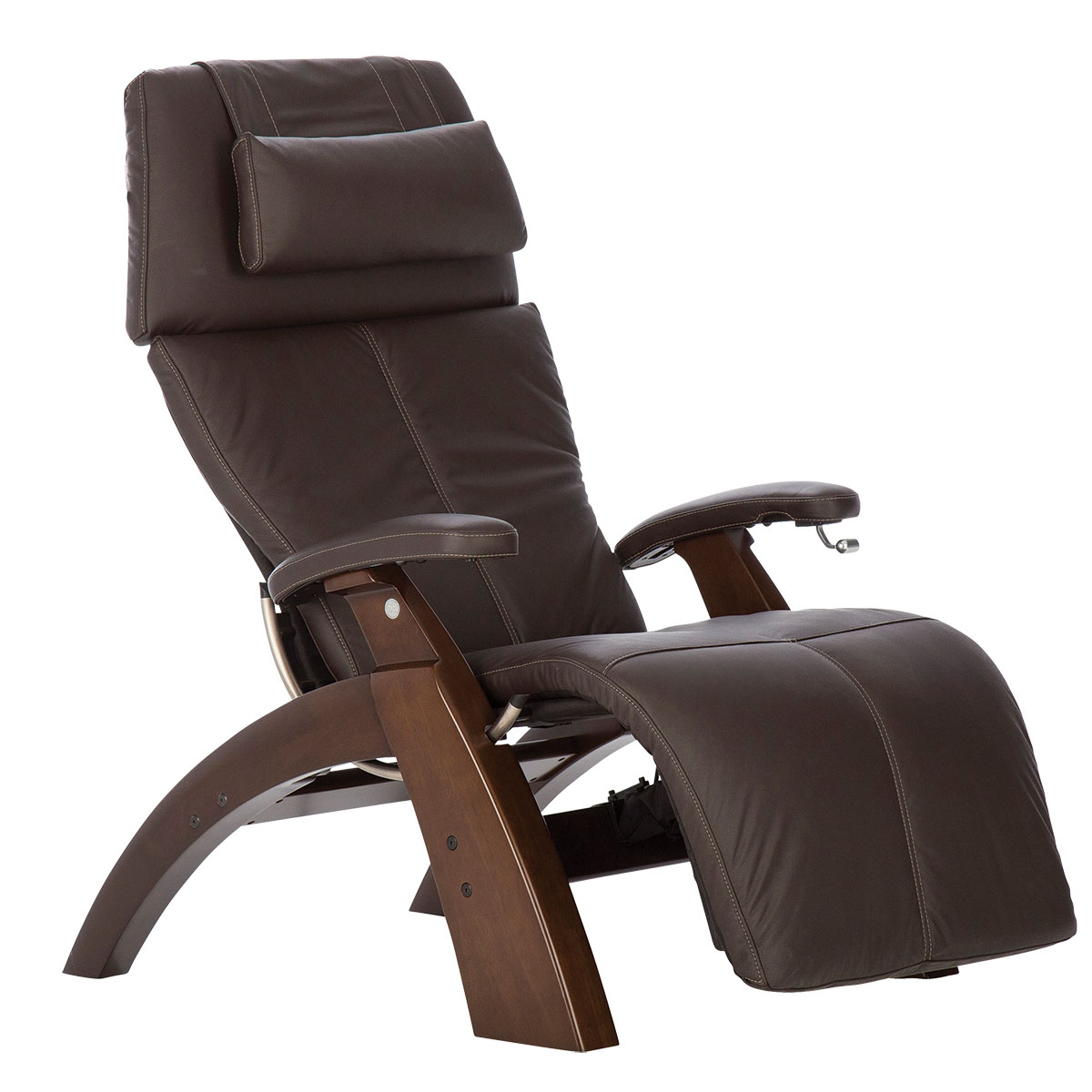 Perfect Chair PC-350 Classic Power Dark Walnut/Espresso Top Grain Leather