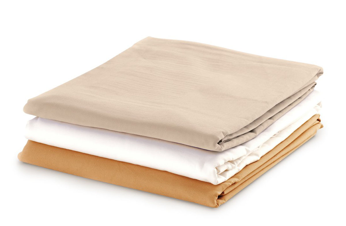 Flat Sheet - 63W x 100L - Cotton Polyester - Tan