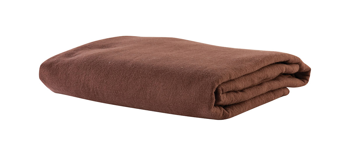 Massage Sheet Set - Includes: Fitted Flat and Cradle Sheets - Cotton Flannel - Dark Chocolate