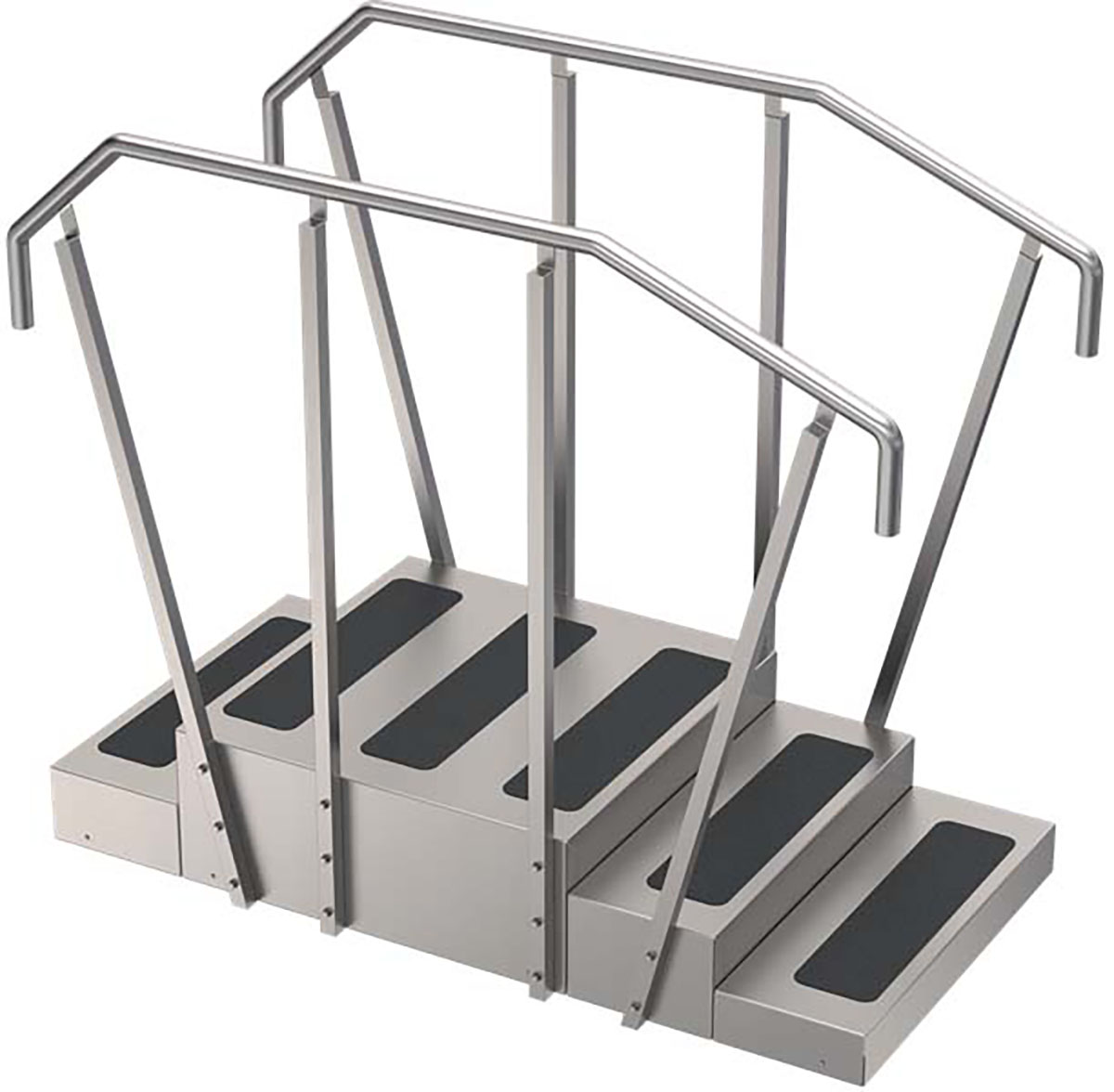 Whitehall Stainless Steel Training Stairs 64 x 30 x 65