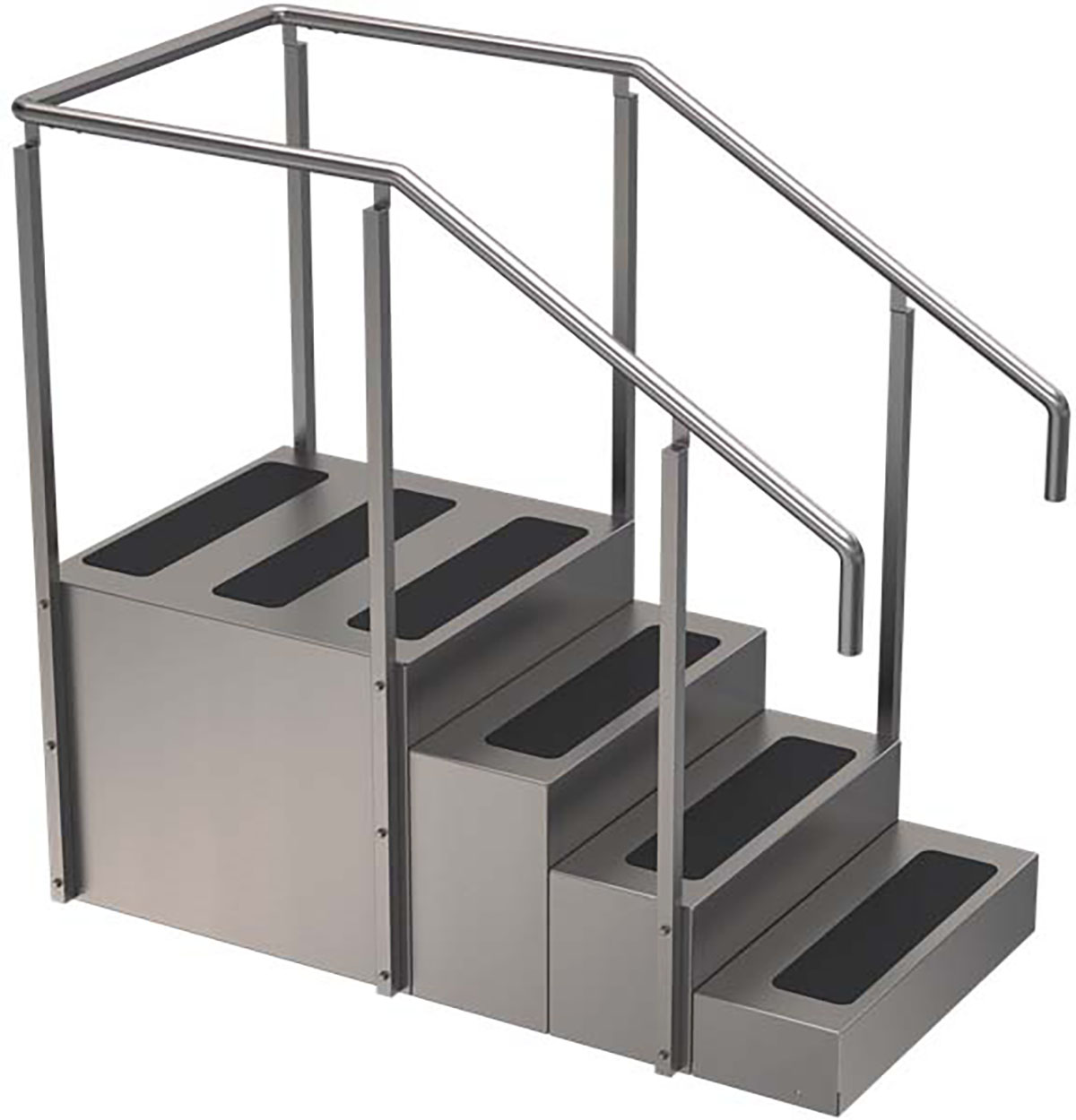 Whitehall Stainless Steel Training Stairs 65 x 30 x 60