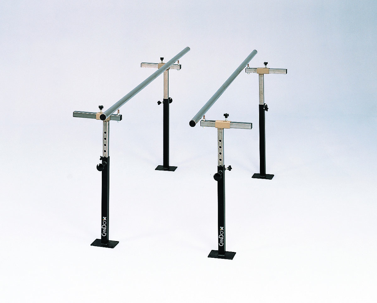 CanDo Floor Mounted Parallel Bars Height & Width Adjustable 12'
