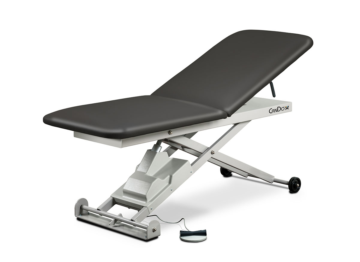 CanDo Hi-Lo Treatment Table 2-Section Upholstered Top Adjustable Backrest 72 x 27