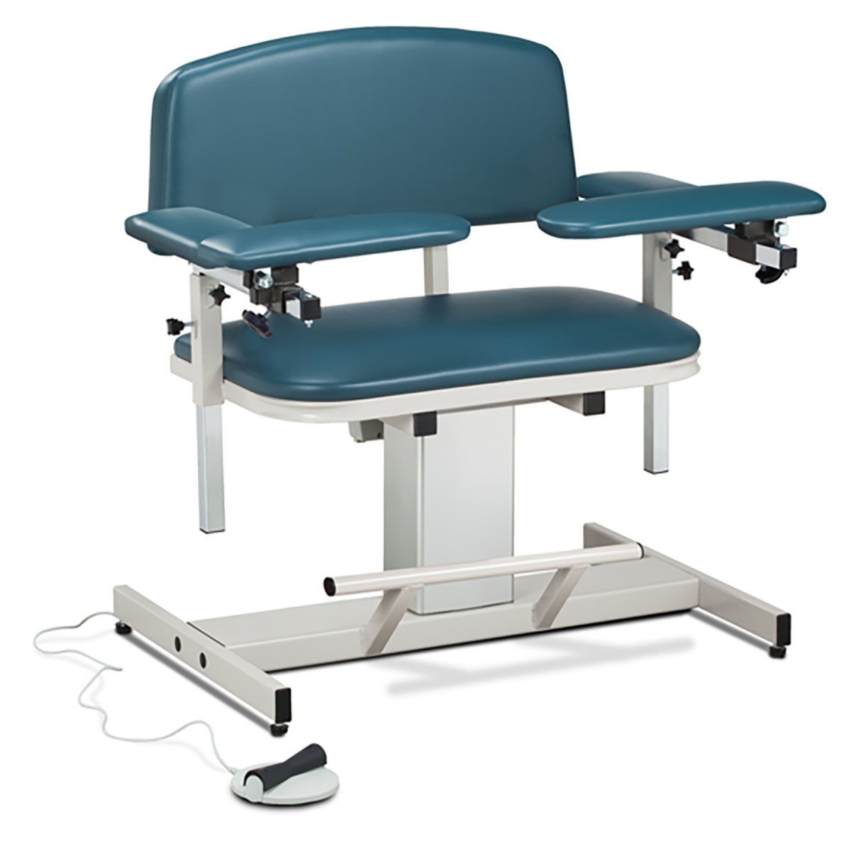 Clinton Power Series Phlebotomy Chair Extra-Wide Padded Arms