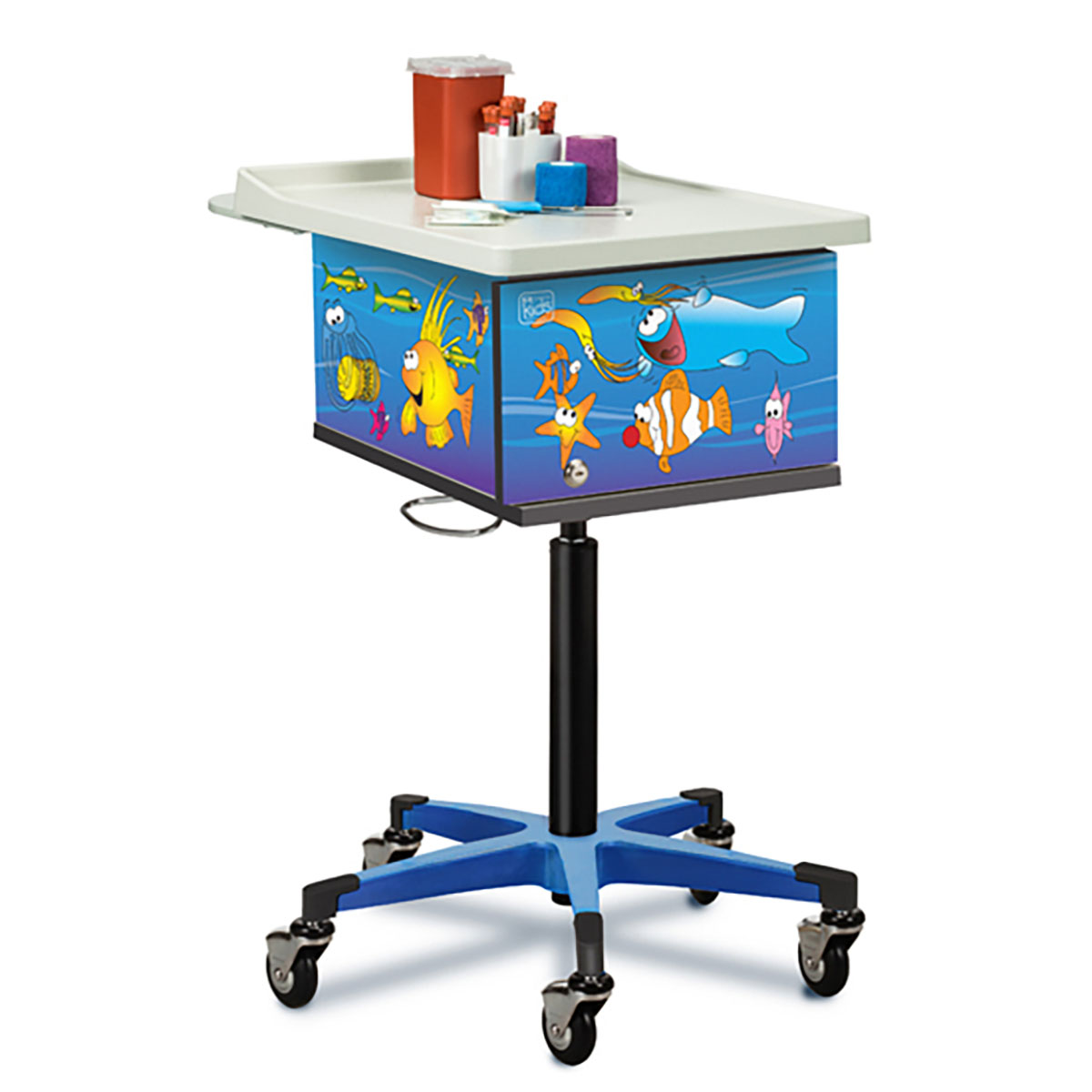 Clinton Phlebotomy Cart Pediatric/Ocean Commotion