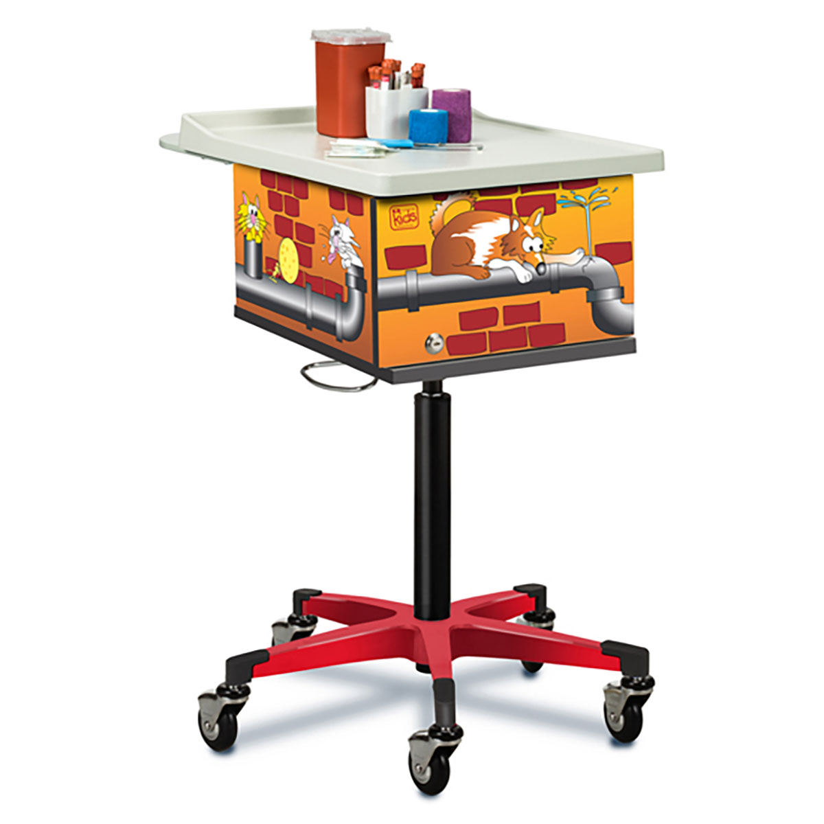 Clinton Phlebotomy Cart Pediatric/Alley Cats & Dogs