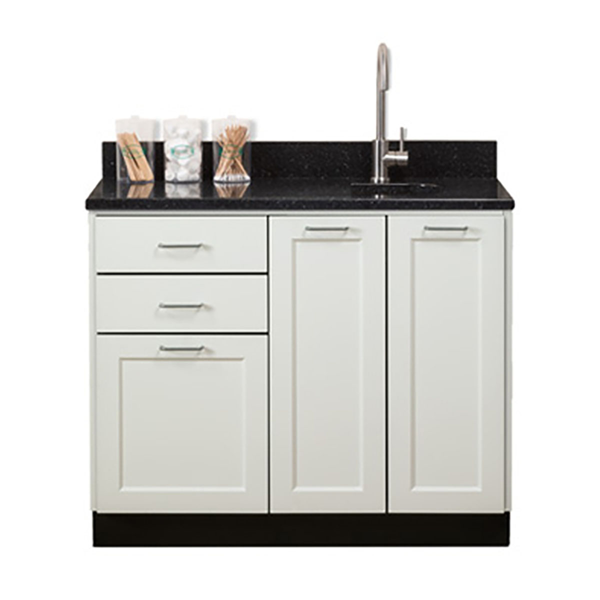 Clinton Fashion Finish Base Cabinet 3 Doors 2 Drawers 42