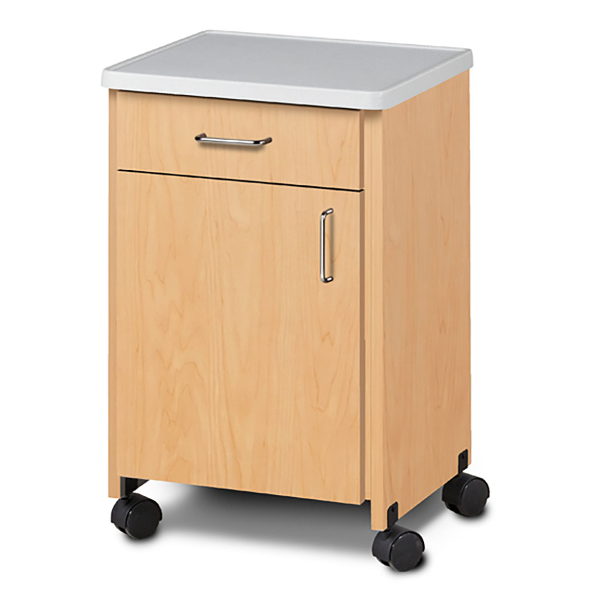 Clinton Mobile Bedside Cabinet Molded Top 18 x 16 x 29.25