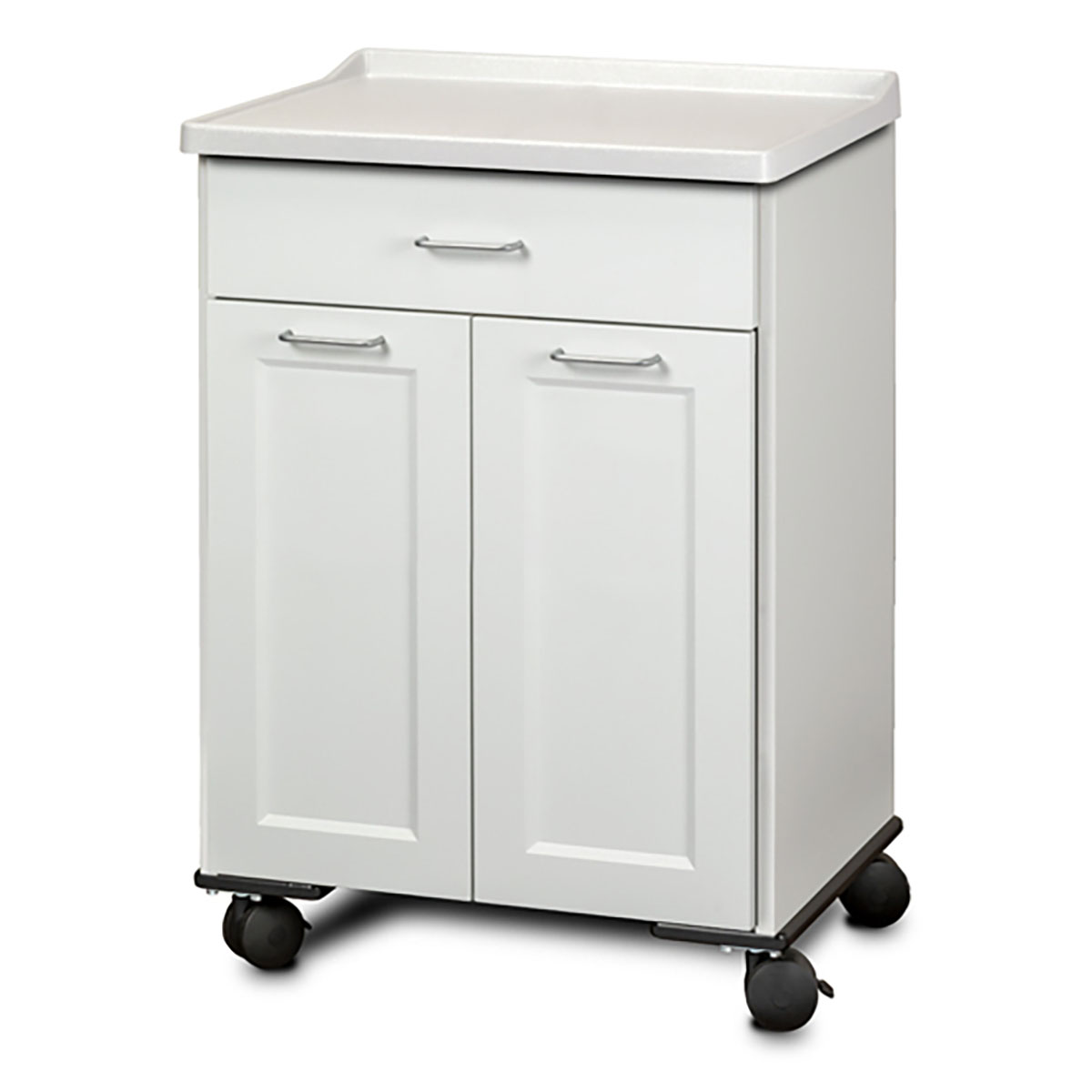 Clinton Fashion Finish Mobile Treatment Cabinet Molded Top 2 Doors 1 Drawer