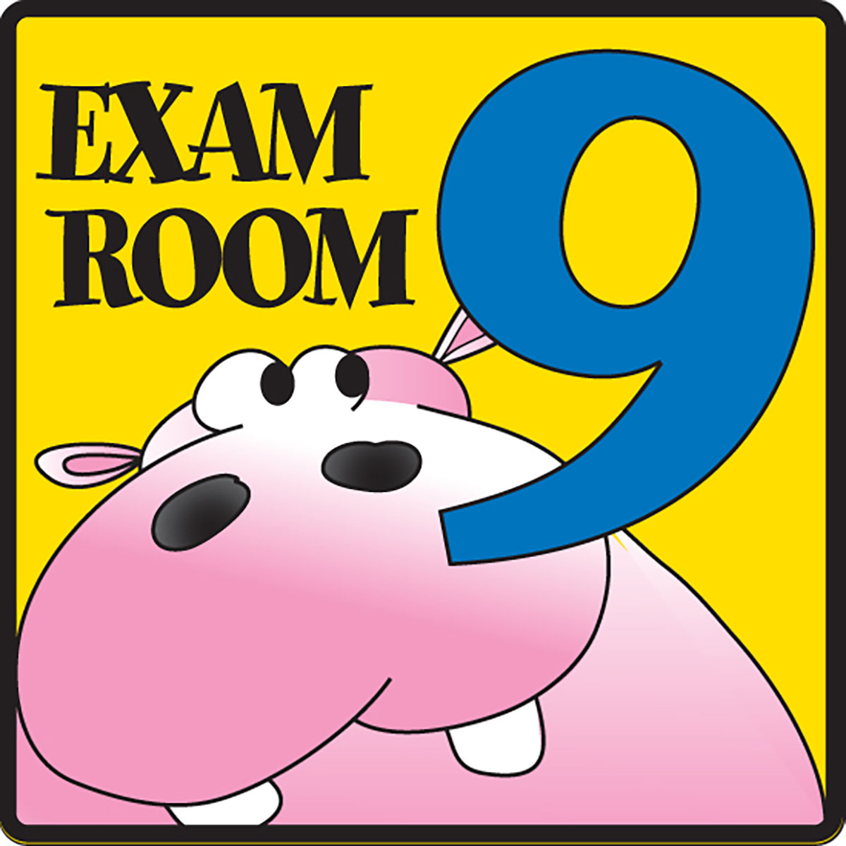 Clinton Exam Room 9 Sign