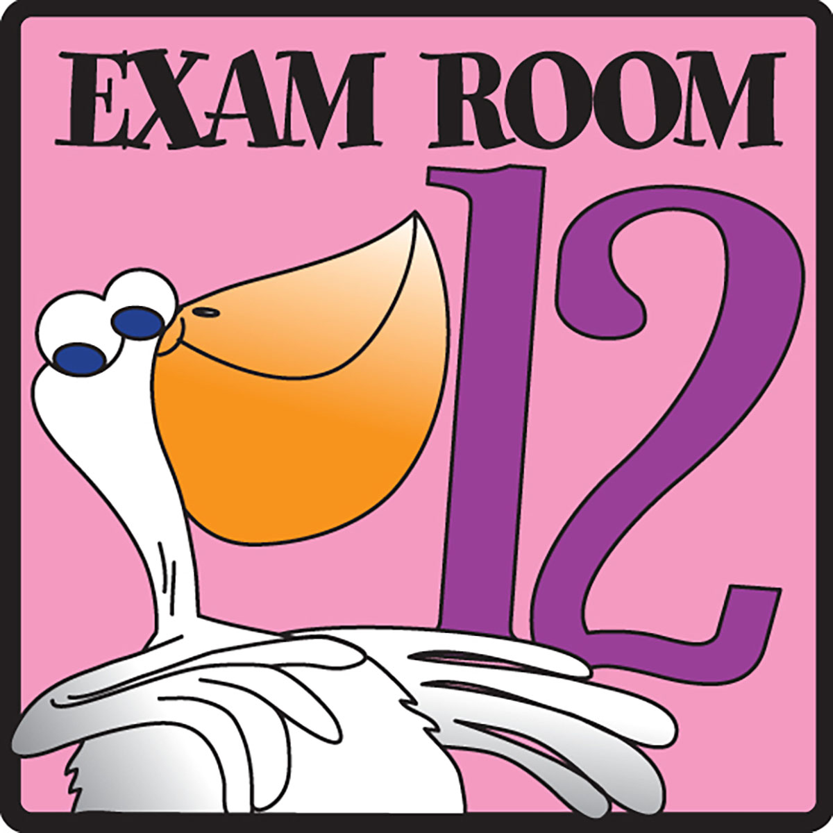 Clinton Exam Room 12 Sign