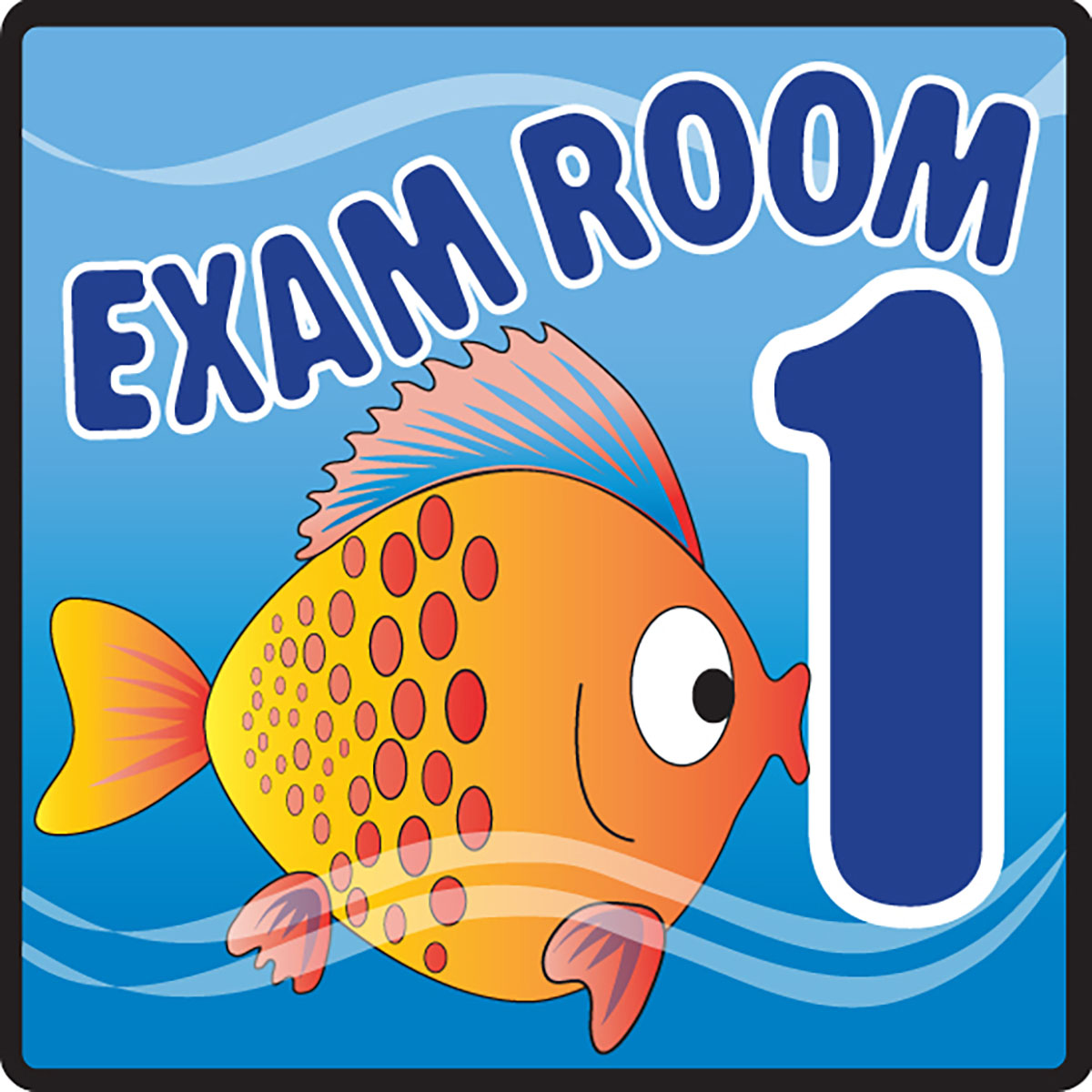 Clinton Sign Ocean Series Exam Room 1 Sign