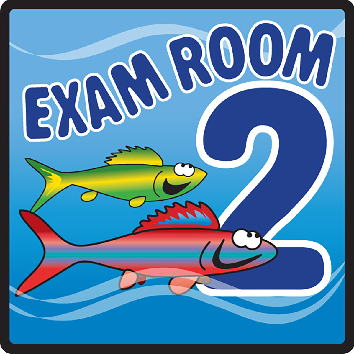 Clinton Sign Ocean Series Exam Room 2 Sign