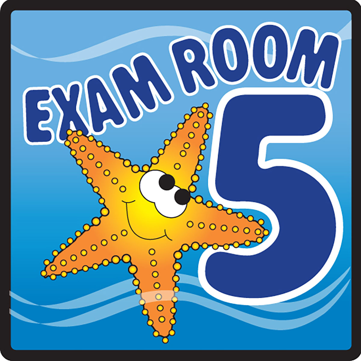 Clinton Sign Ocean Series Exam Room 5 Sign