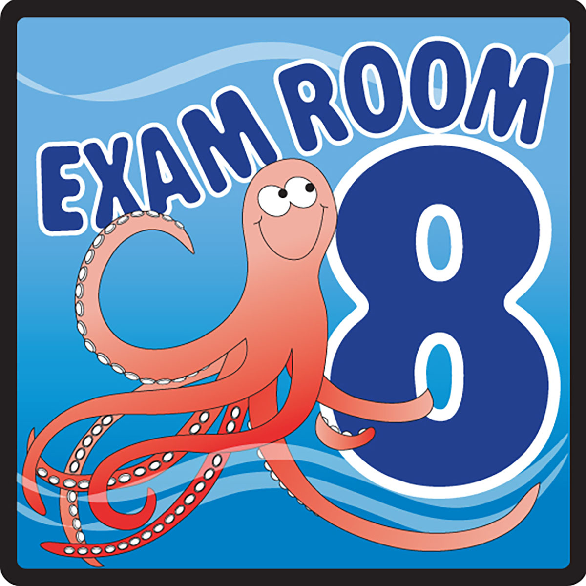 Clinton Sign Ocean Series Exam Room 8 Sign