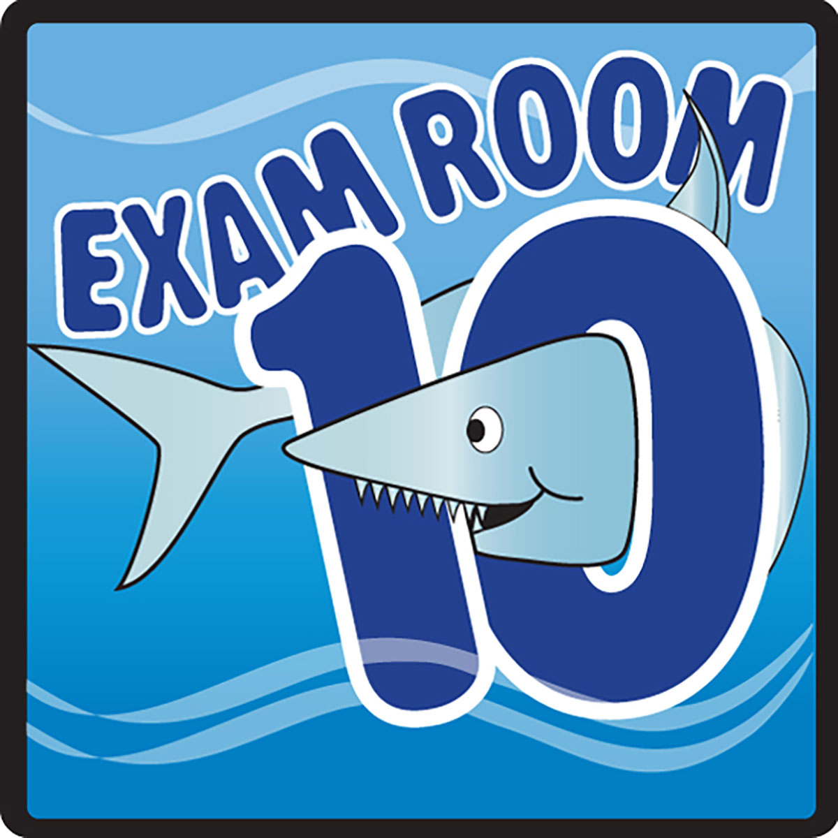 Clinton Sign Ocean Series Exam Room 10 Sign