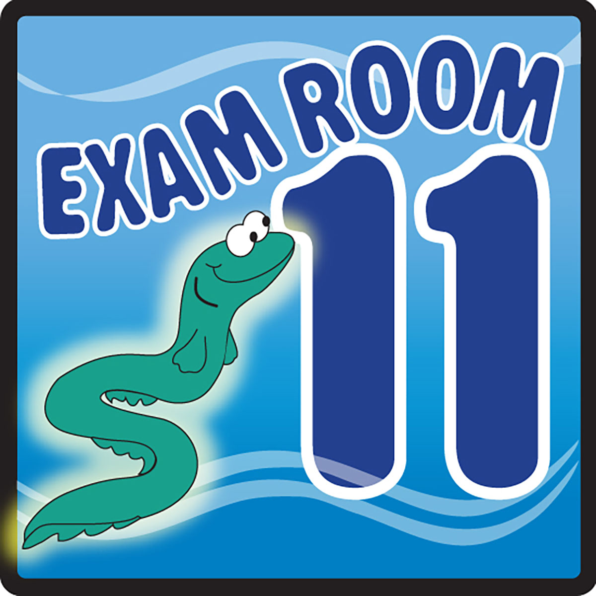 Clinton Sign Ocean Series Exam Room 11 Sign