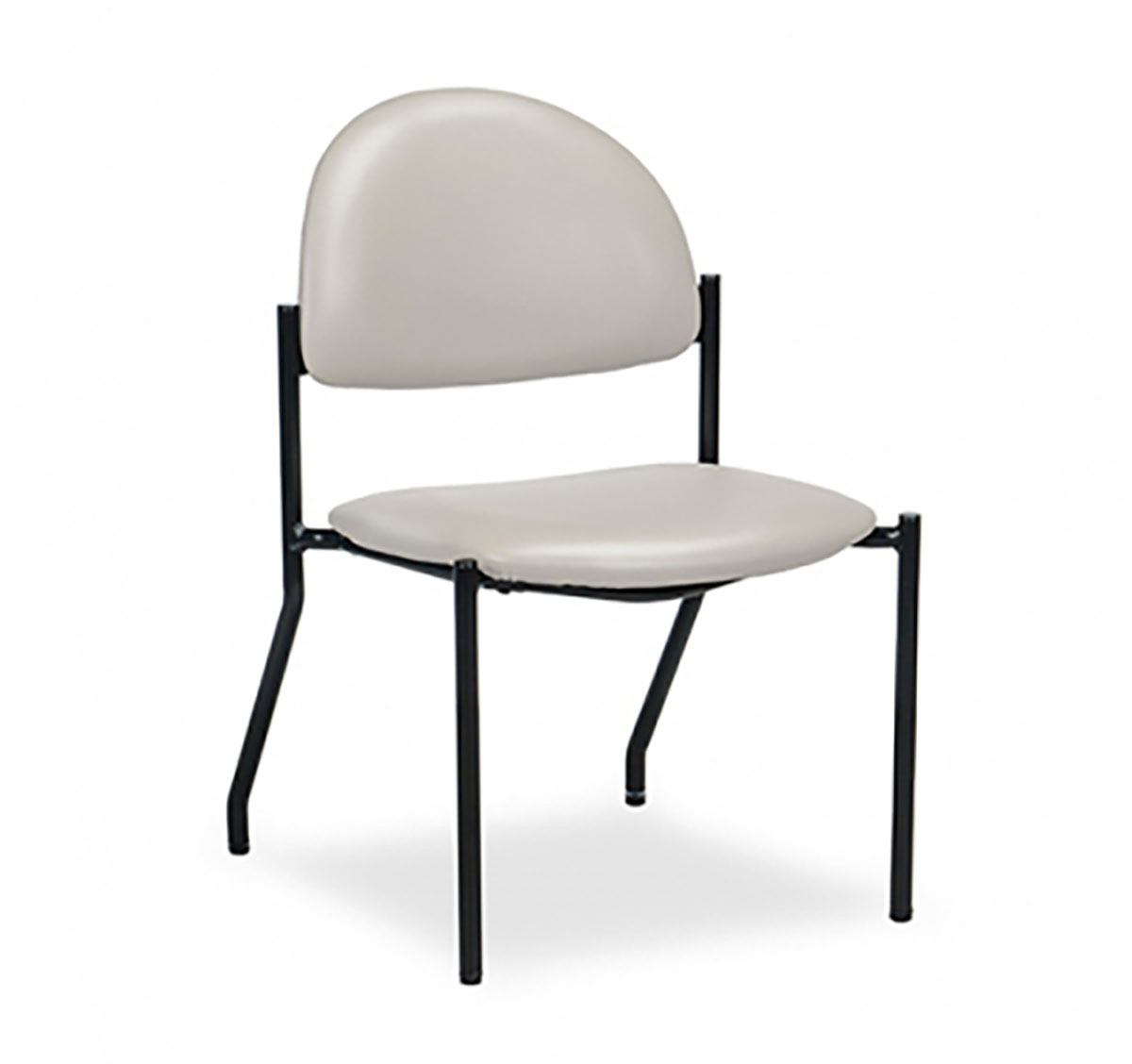 Clinton F-Series Black Frame Chair with No Arms