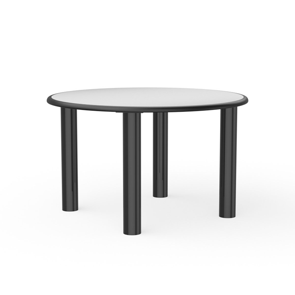 Table Round Dura-Edge Plain Top Steel-Legs 42