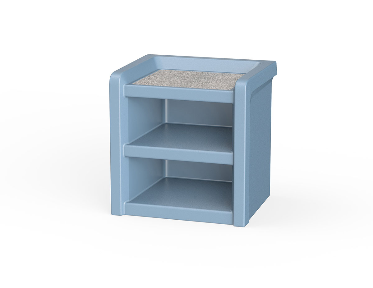 Endurance Laminate Nightstand Blue Grey