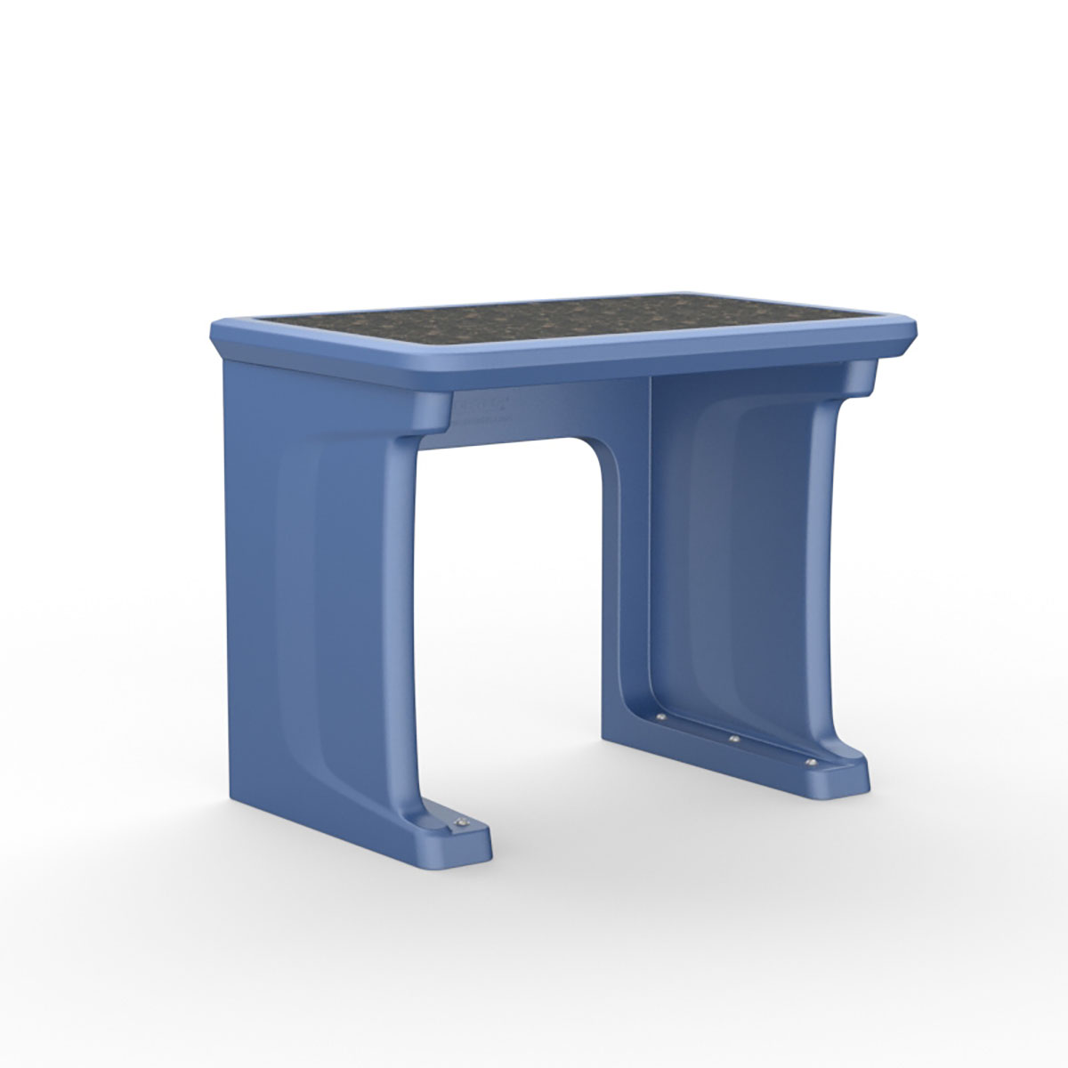 Endurance Desk All plastic Laminate Top Standing/floor Mount Blue Grey