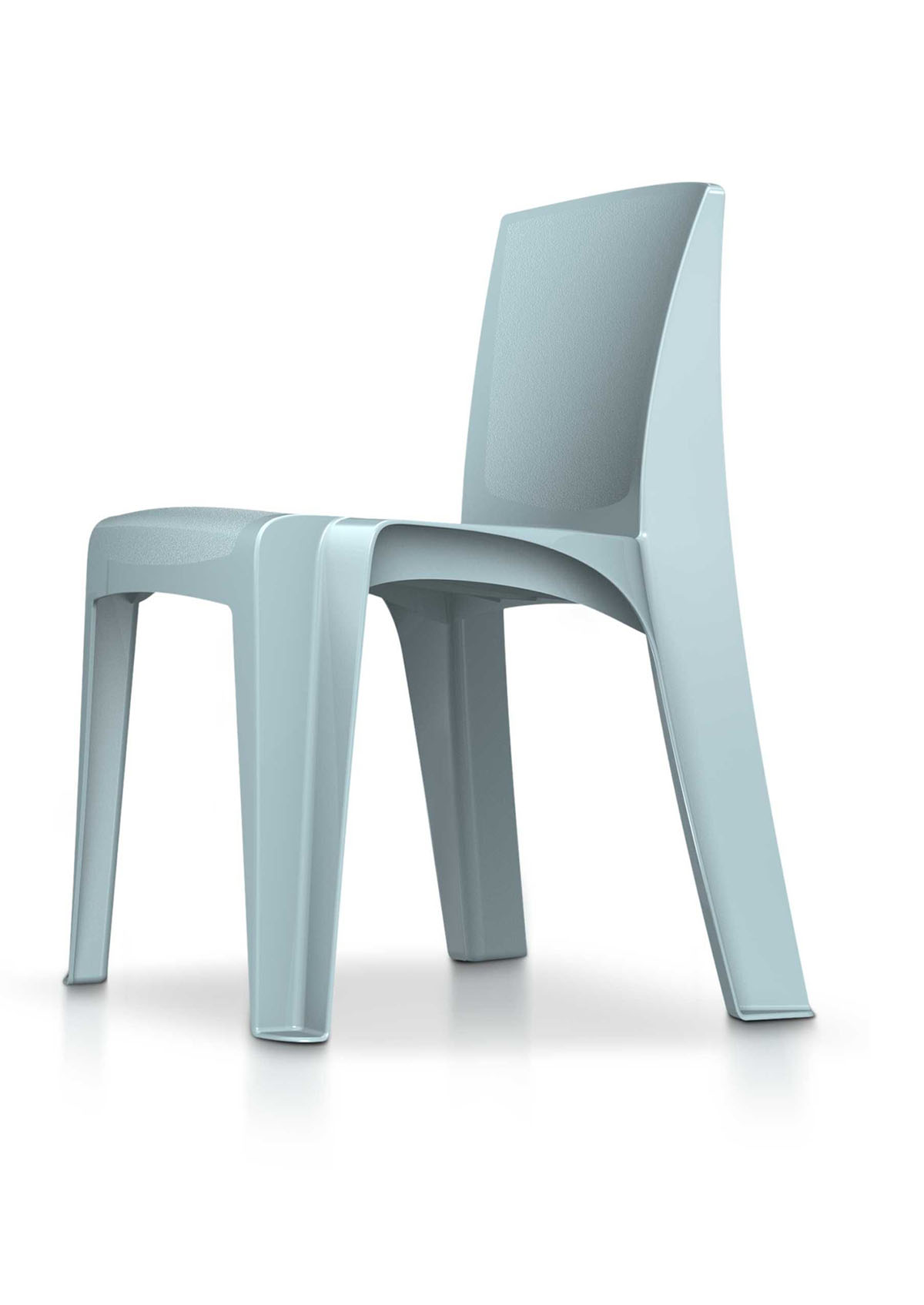 Stackable Chair Blue Gray