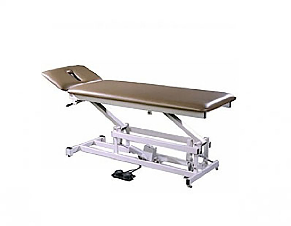 Tri W-G Treatment Table Motorized Hi-Lo 2 sect with 3pc head 27 x 76 400 lb capacity