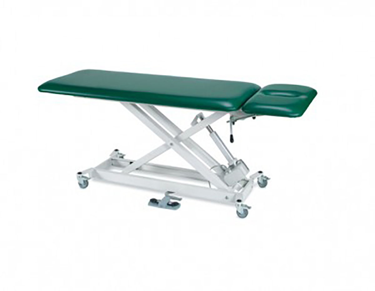 Tri W-G Treatment Table Motorized Hi-Lo SX 2 section 27 x 76 w/ casters
