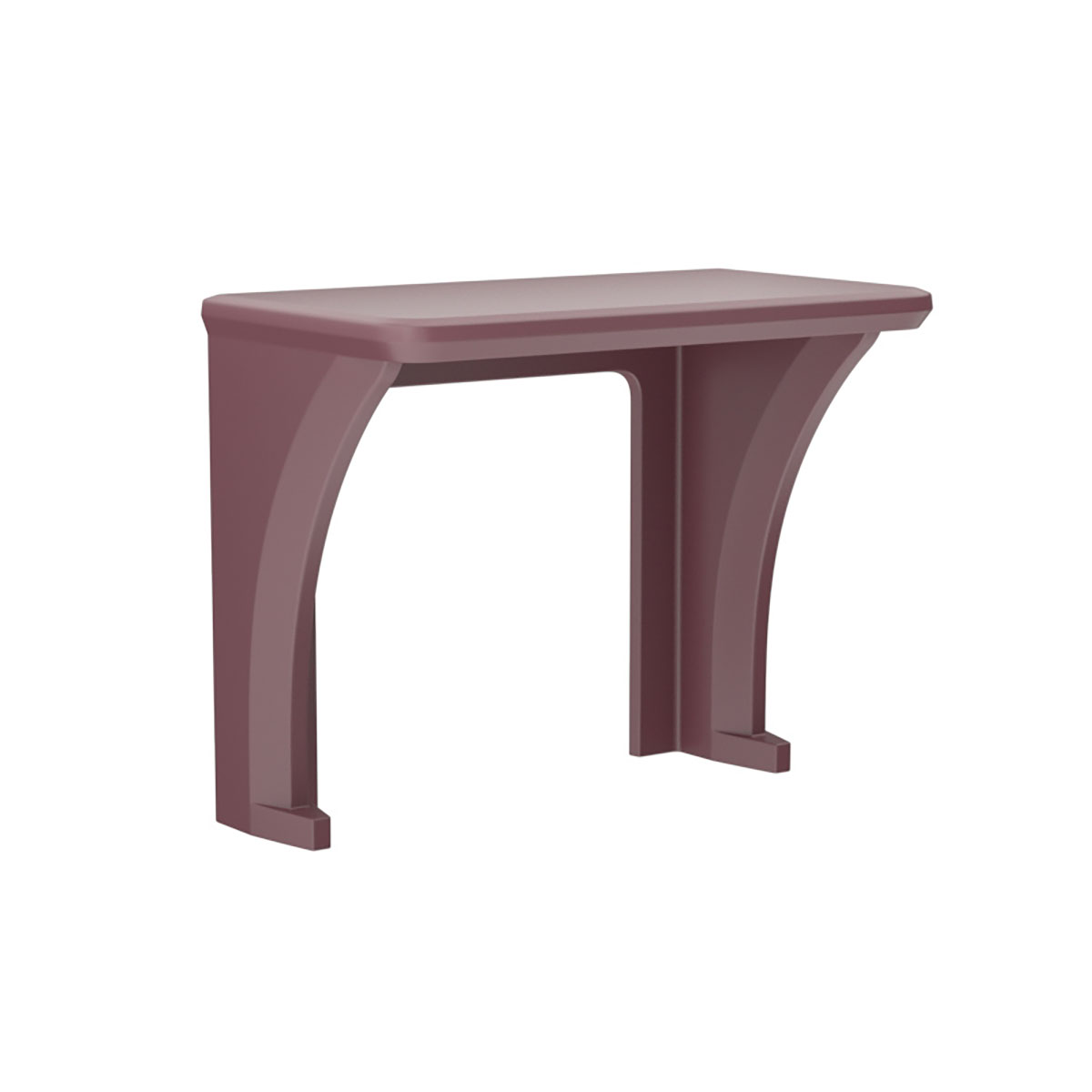 ADA Endurance Desk All plastic Wall/Floor Mounted Burgundy