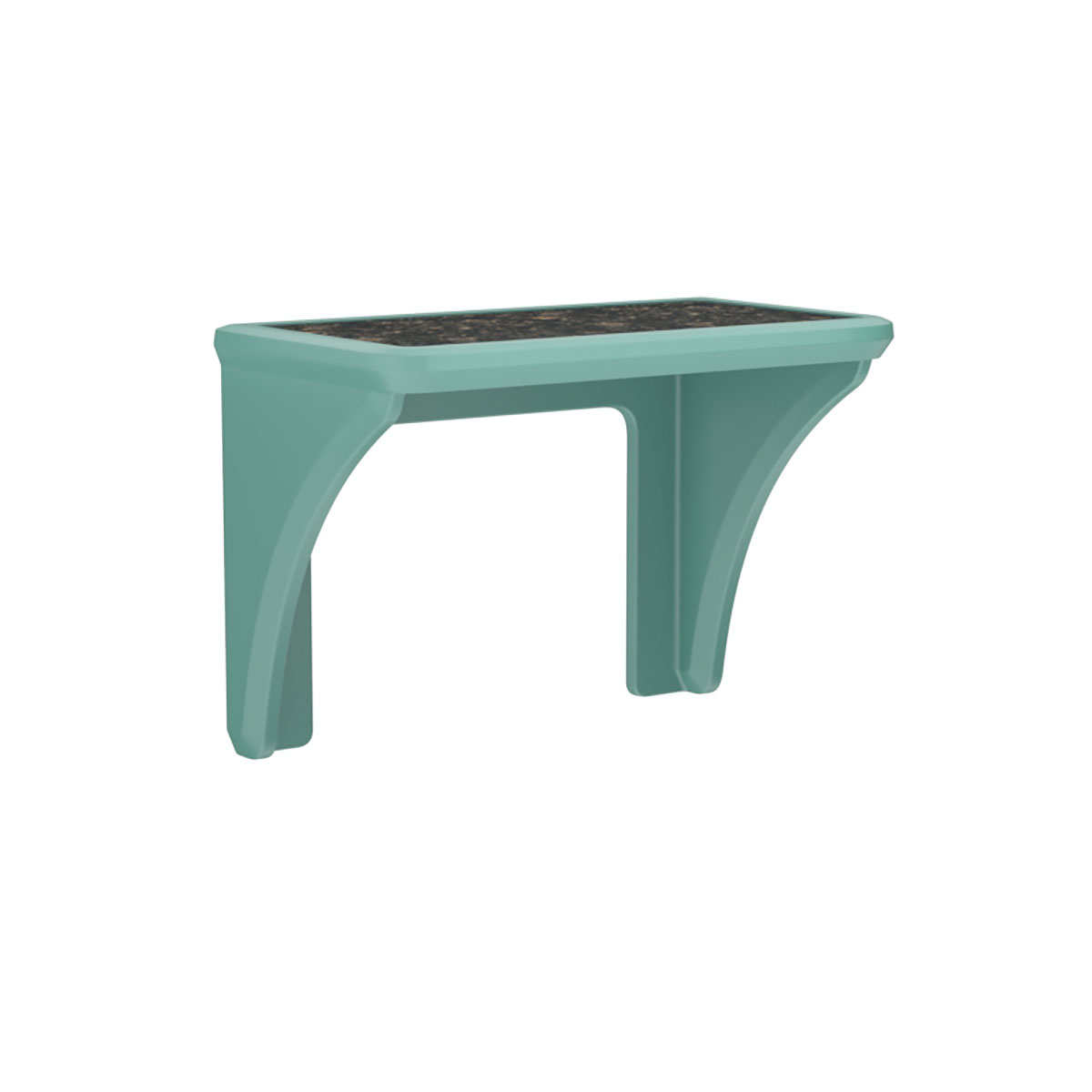 ADA Endurance Desk Plastic with Laminate Top Wall/Floor Mounted Aqua