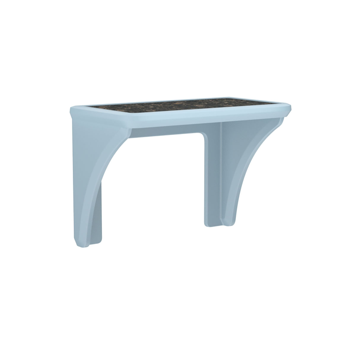 ADA Endurance Desk Plastic with Laminate Top Wall/Floor Mounted Blue Grey