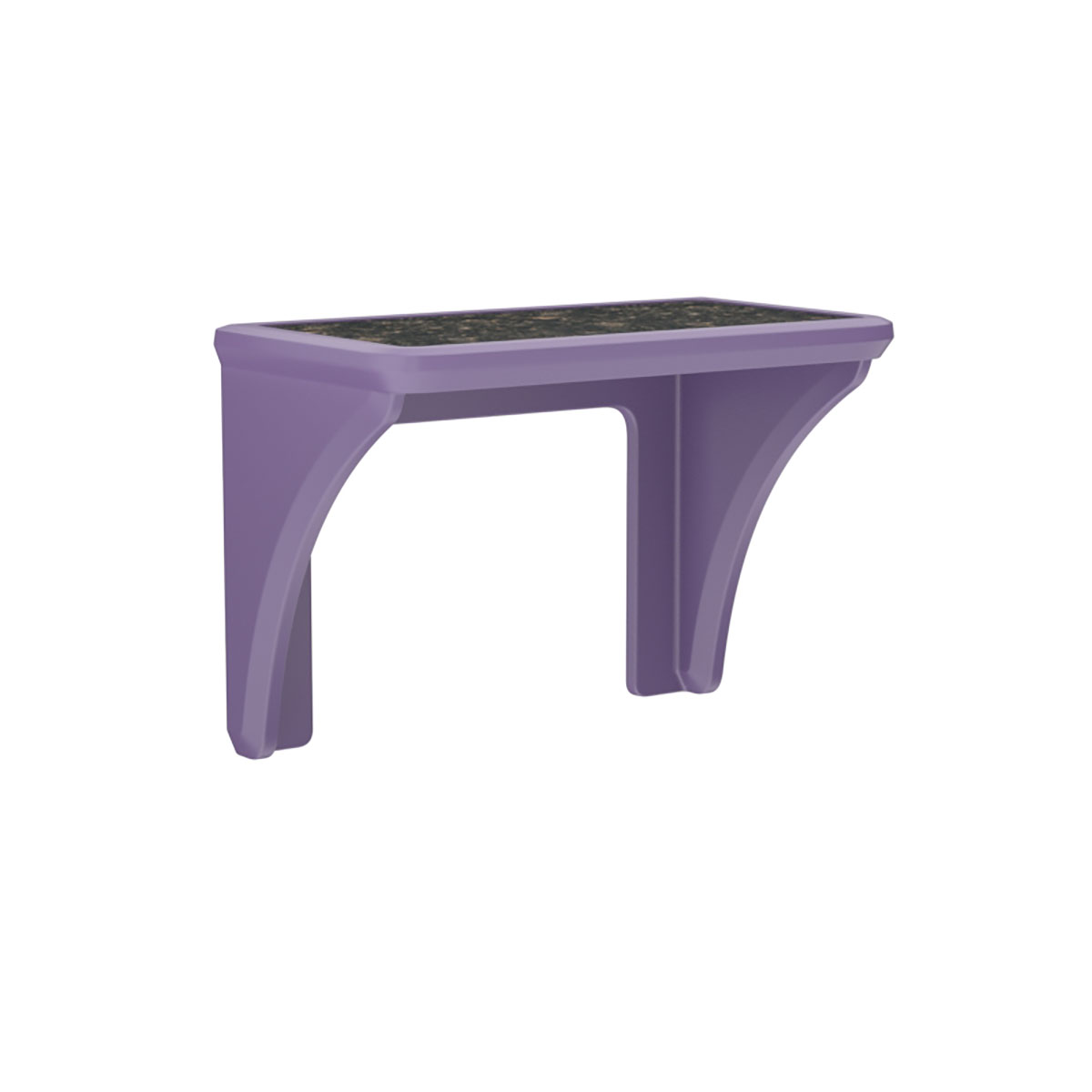 ADA Endurance Desk Plastic with Laminate Top Wall/Floor Mounted Indigo