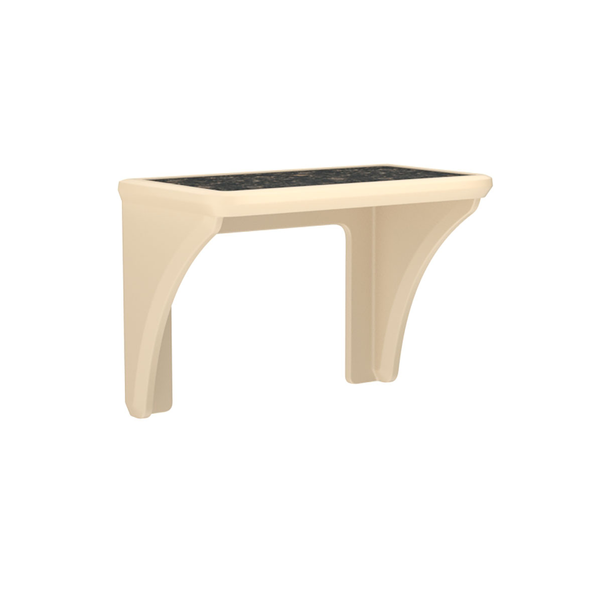 ADA Endurance Desk Plastic with Laminate Top Wall/Floor Mounted Sand