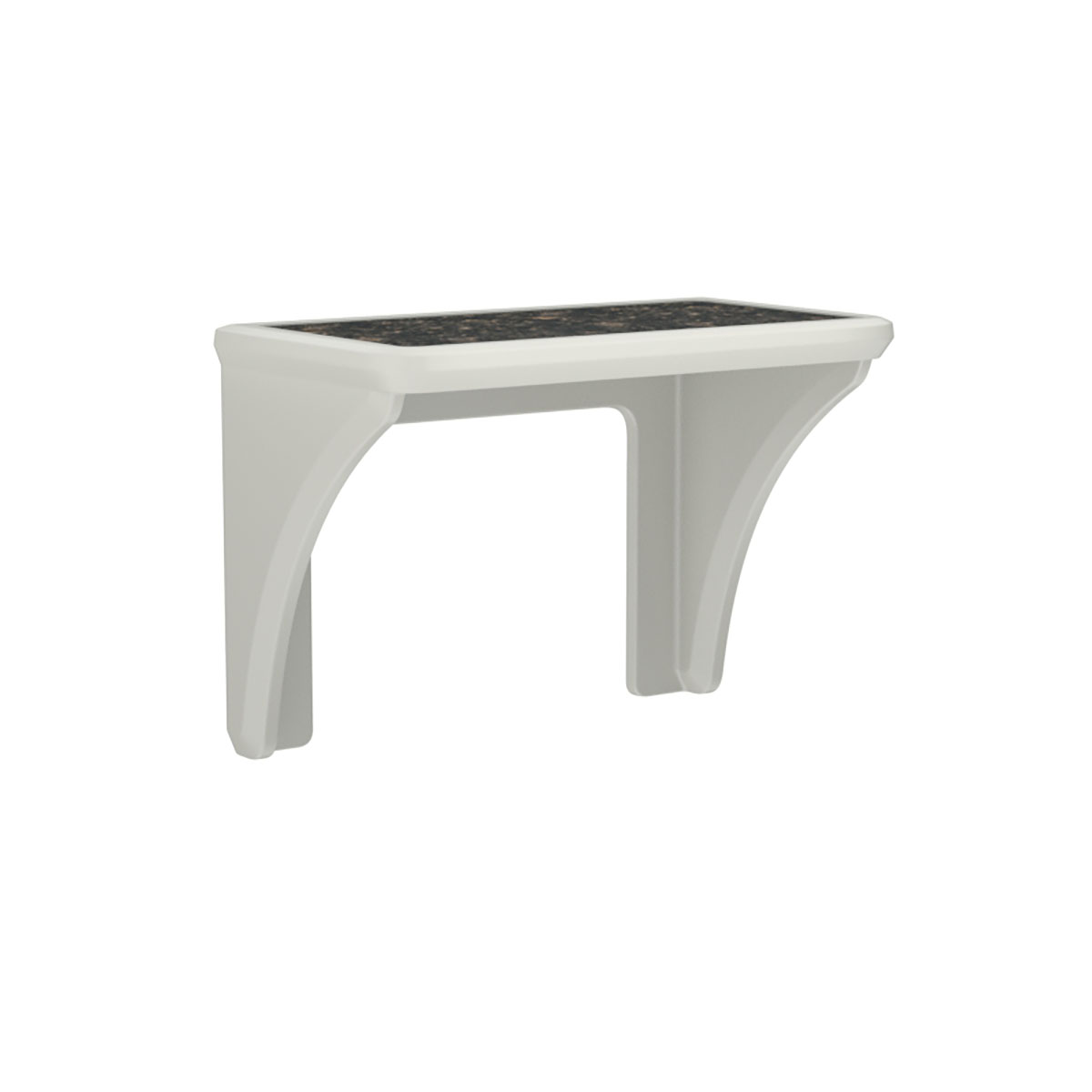 ADA Endurance Desk Plastic with Laminate Top Wall/Floor Mounted Stone Gray