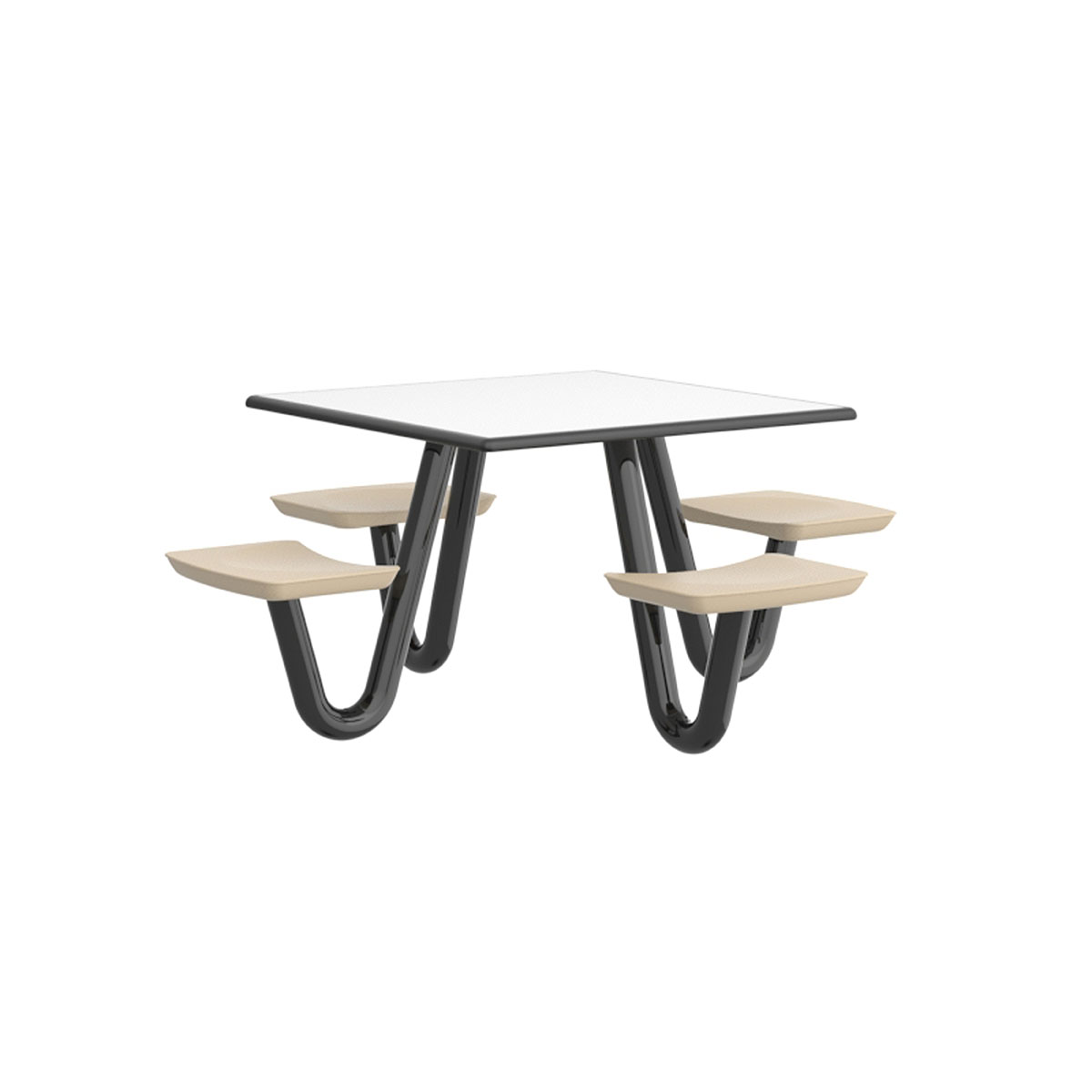 Anchor Table 4 Sand Seats Square 42 x 42