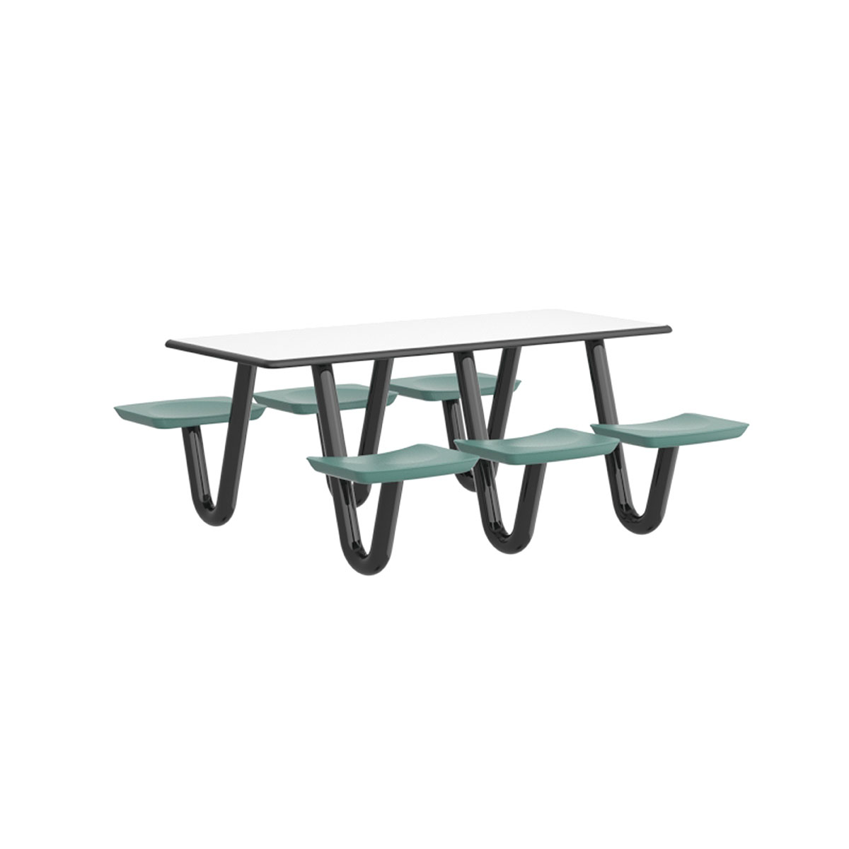 Anchor Table 6 Aqua Rectangle 30 x 72