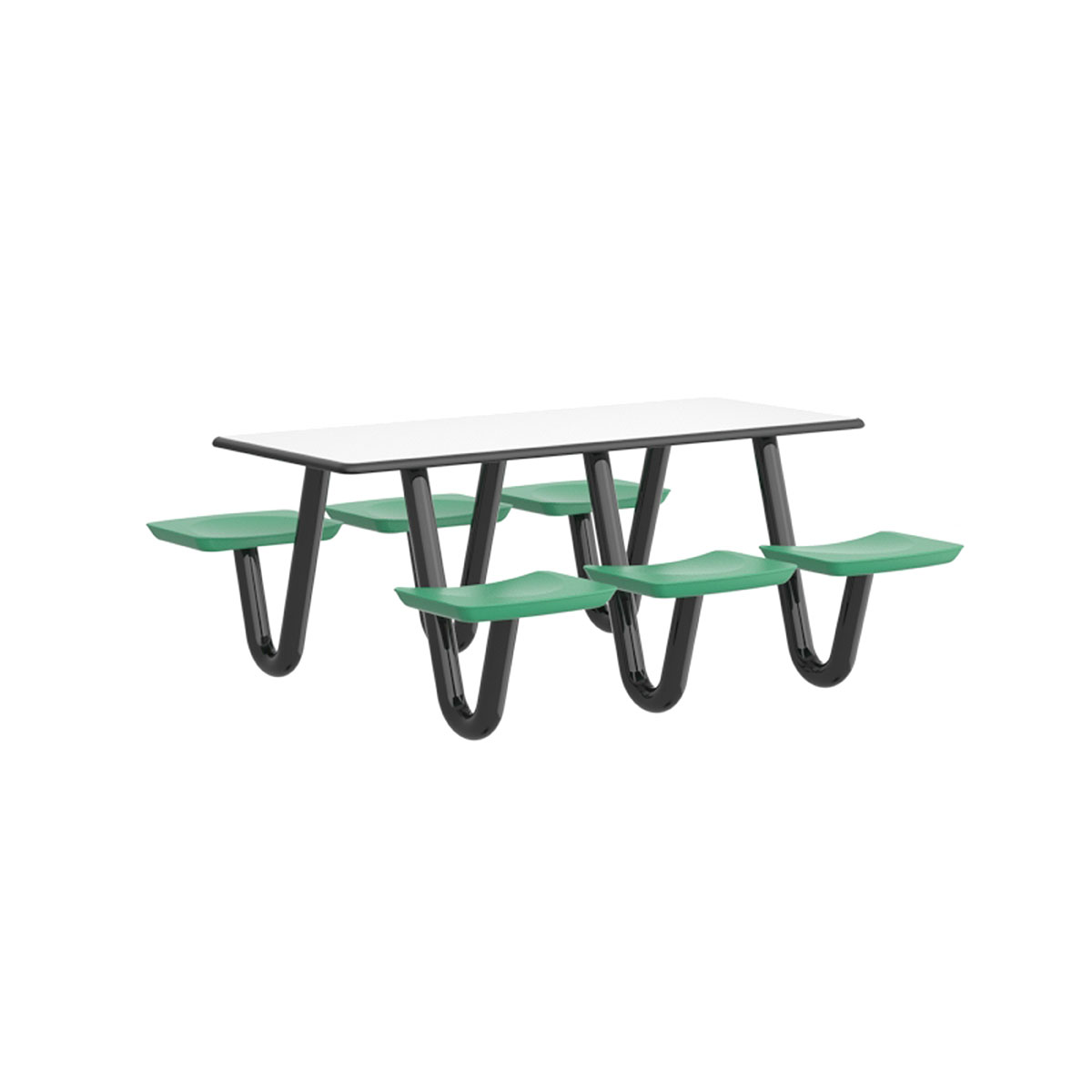 Anchor Table 6 Green Seats Rectangle 30 x 72