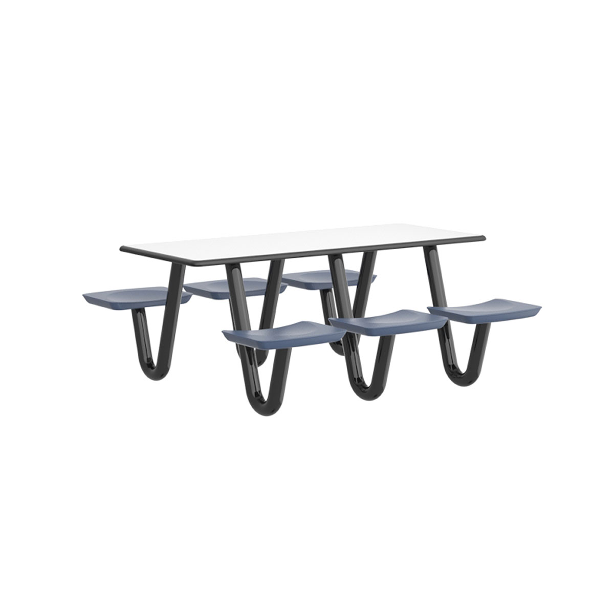 Anchor Table 6 Midnight Blue Seats Rectangle 30 x 72
