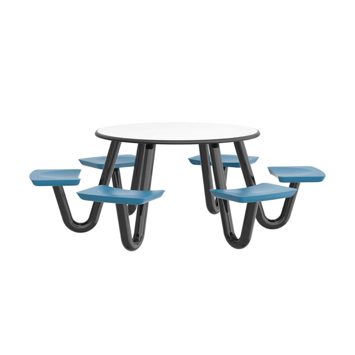Anchor Table 6 Slate Blue Seats Round 48