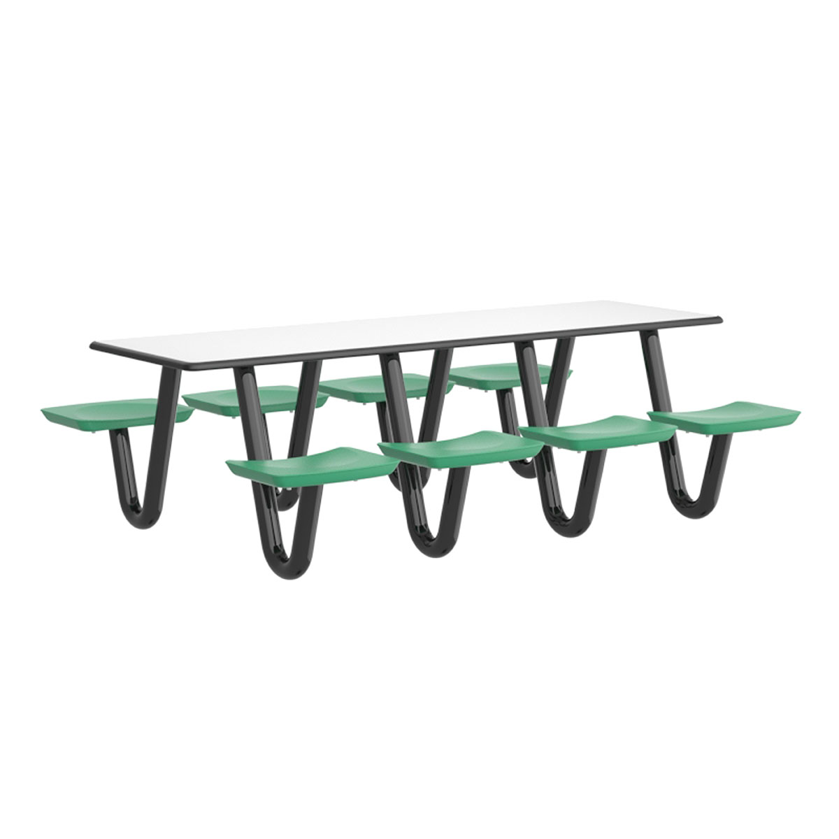Anchor Table 8 Green Seats Rectangle 30 x 96