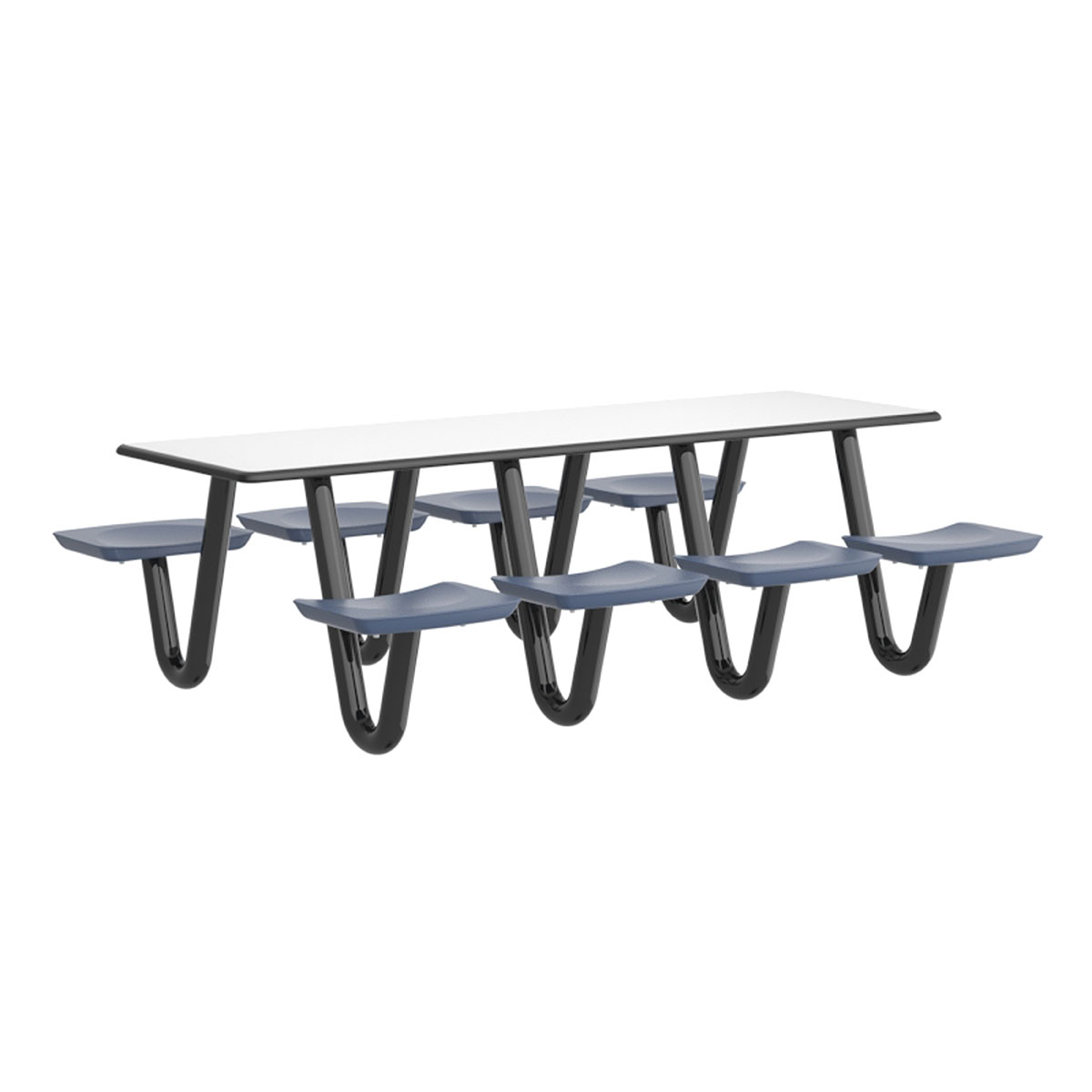 Anchor Table 8 Midnight Blue Seats Rectangle 30 x 96