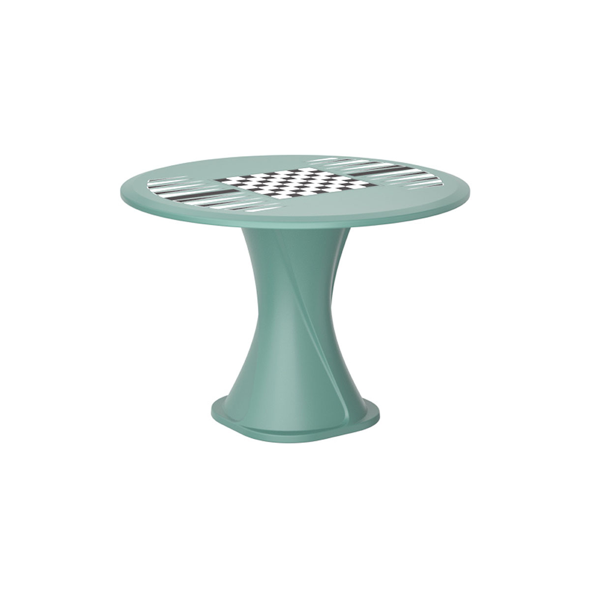 Endurance 42 Cascade All Plastic Table - Aqua with Game Top