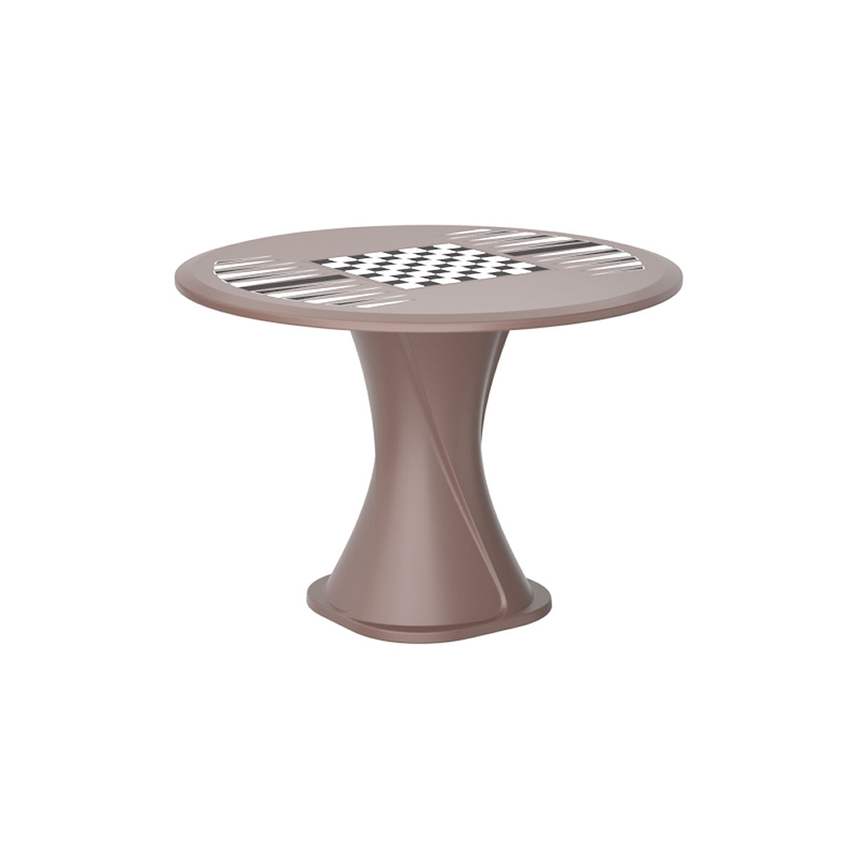 Endurance 42 Cascade All Plastic Table - Brown with Game Top