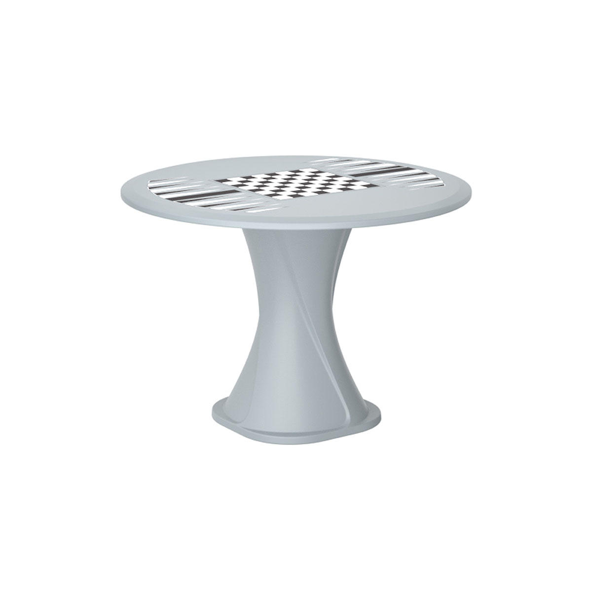 Endurance 42 Cascade All Plastic Table - Gray with Game Top