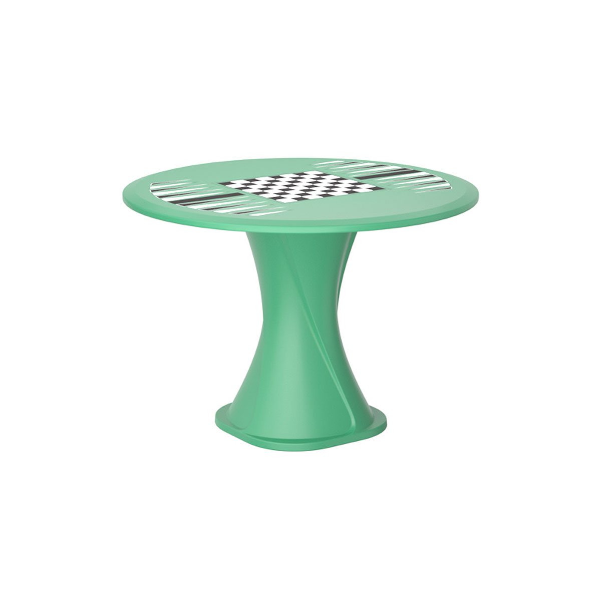 Endurance 42 Cascade All Plastic Table - Green with Game Top
