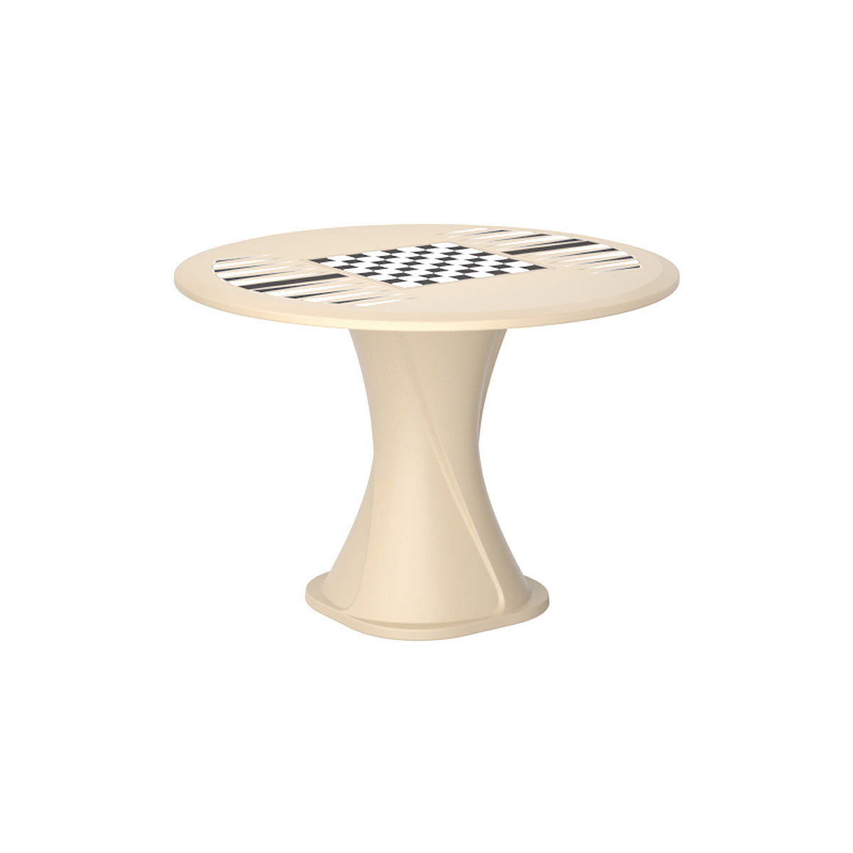 Endurance 42 Cascade All Plastic Table - Sand with Game Top