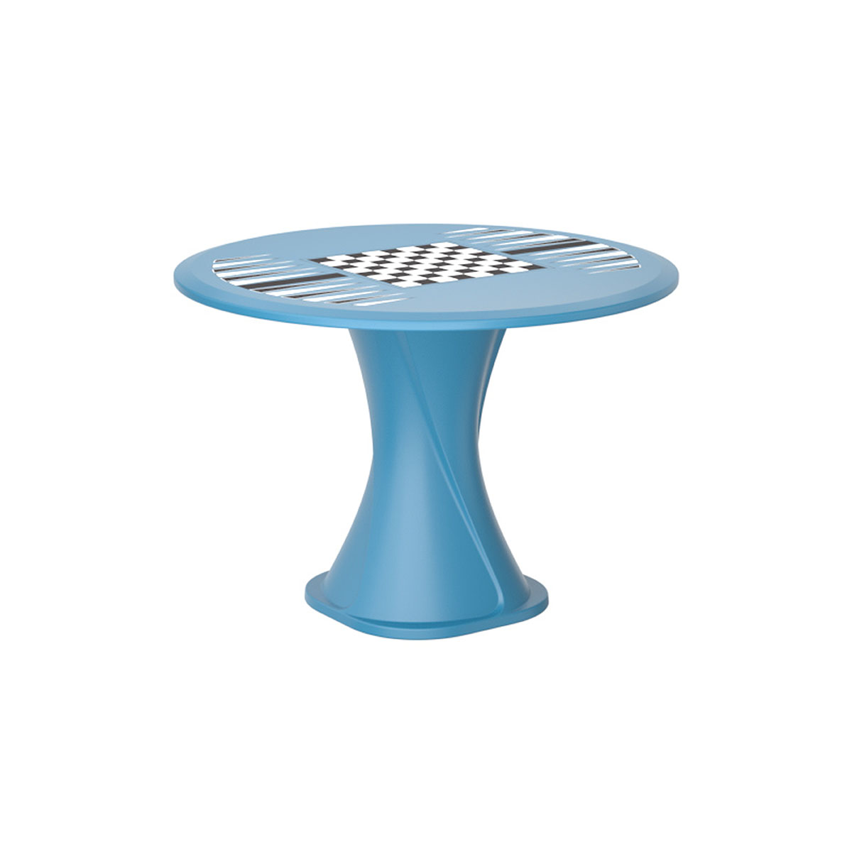 Endurance 42 Cascade All Plastic Table - Slate Blue with Game Top