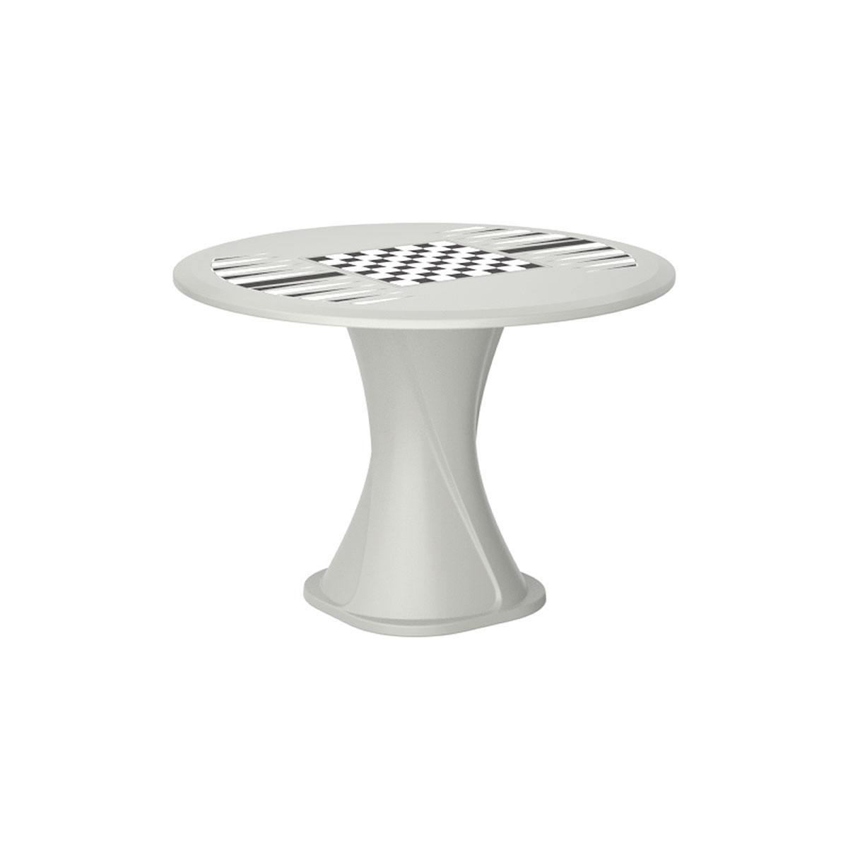 Endurance 42 Cascade All Plastic Table - Stone Gray with Game Top