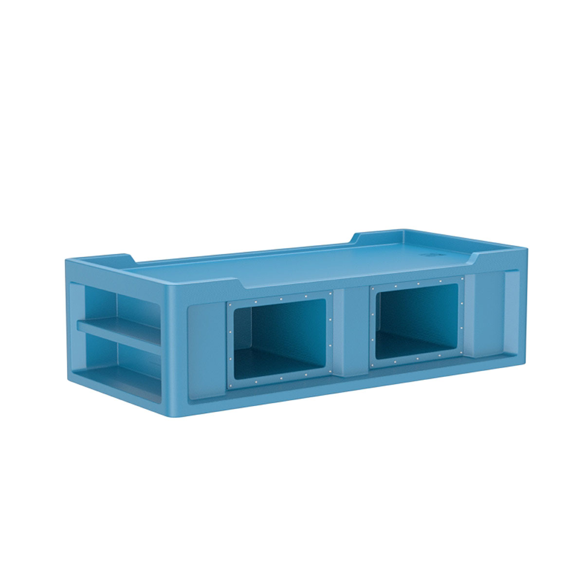 Endurance Bed 2.1 with side storage compartments Slate Blue